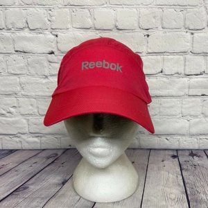 Reebok Pink Hat Running Cap 5 Panel Lightweight Strap Back Fits Women Size L-XL